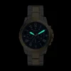 Grant Chronograph tvåfärgad rostfri stålklocka Grant Chronograph tvåfärgad rostfri stålklocka