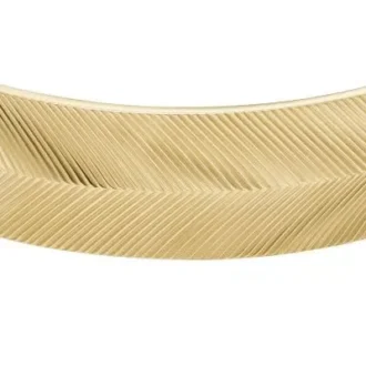 Harlow armband i rostfritt stål med linjär struktur i guldton
