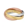 Harlow Interlocking Links Tri-Tone rostfritt stålbandring