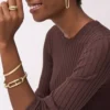 Harlow Linear Texture armband i guldfärgat rostfritt stål