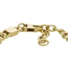 Harlow Linear Texture Chain guldfärgat armband i rostfritt stål
