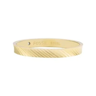 Harlow Linear Texture guldfärgad ring i rostfritt stål