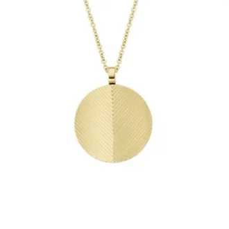 Harlow Linear Texture guldfärgat rostfritt stålkedjehalsband