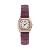 Harlow trevisare burgundy krokodilskinnsarmbandsklocka