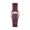 Harlow trevisare burgundy krokodilskinnsarmbandsklocka