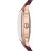 Harlow trevisare burgundy krokodilskinnsarmbandsklocka