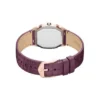 Harlow trevisare burgundy krokodilskinnsarmbandsklocka