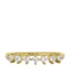 Hazel Classic Glitz guldfärgad ring i mässing