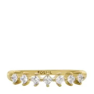 Hazel Classic Glitz guldfärgad ring i mässing Hazel Classic Glitz guldfärgad ring i mässing