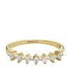 Hazel Classic Glitz guldfärgad ring i mässing