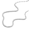 Heritage D-Link Glitz rostfritt stålkedja tennis halsband Heritage D-Link Glitz rostfritt stålkedja tennis halsband