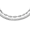 Heritage D-Link Glitz silverfärgat mässingskedje-tennisarmband