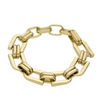 Heritage D-Link guldfärgat armband i rostfritt stål