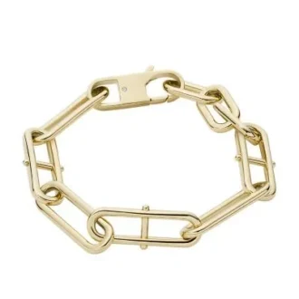 Heritage D-Link guldfärgat armband i rostfritt stål