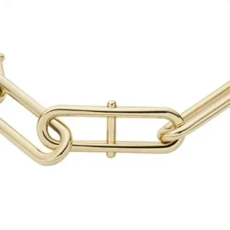 Heritage D-Link guldfärgat armband i rostfritt stål