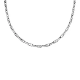 Heritage D-Link silverfärgat mässingskedjehalsband