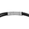 Heritage D-Link svart läderarmband Heritage D-Link svart läderarmband