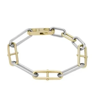 Heritage D-Link tvåfärgat armband i rostfritt stål