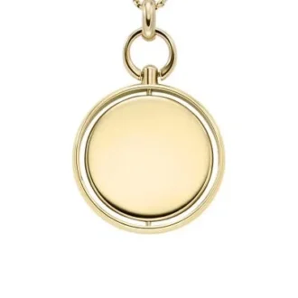 Heritage Legacy Charm Guldfärgat rostfritt stål hänge halsband
