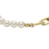 Heritage Pearl D-Link guldfärgat armband i rostfritt stål
