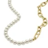 Heritage Pearl D-Link guldfärgat rostfritt stålkedjehalsband Heritage Pearl D-Link guldfärgat rostfritt stålkedjehalsband