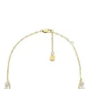 Heritage Pearl D-Link Vitt sötvattenspärl-imitationsdubbelt halsband Heritage Pearl D-Link Vitt sötvattenspärl-imitationsdubbelt halsband