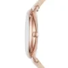 Jacqueline trevisare datum Blush läderklocka Jacqueline trevisare datum Blush läderklocka