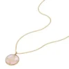 Libra Sutton Zodiac guldfärgat rostfritt stål rosa pärlemor hänge halsband Libra Sutton Zodiac guldfärgat rostfritt stål rosa pärlemor hänge halsband