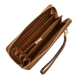 Logan RFID-zip-clutch