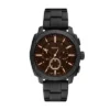 Machine Chronograph Svart rostfritt stålklocka Machine Chronograph Svart rostfritt stålklocka