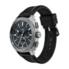 Machine Chronograph Svart silikonklocka och armbandsset Machine Chronograph Svart silikonklocka och armbandsset