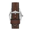 Machine trevisare datum brun läderklocka och armbandsset Machine trevisare datum brun läderklocka och armbandsset