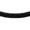 Maskinräfflad textur Svart silikonarmband