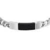 Maskintryckt textur Armband i rostfritt stål Maskintryckt textur Armband i rostfritt stål