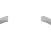 Maskintryckt textur Tvåfärgat armband i rostfritt stål med räfflad yta