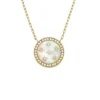 Merrit Classic Mother-of-Pearl guldfärgat rostfritt stål hänge halsband Merrit Classic Mother-of-Pearl guldfärgat rostfritt stål hänge halsband