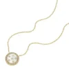 Merrit Classic Mother-of-Pearl guldfärgat rostfritt stål hänge halsband Merrit Classic Mother-of-Pearl guldfärgat rostfritt stål hänge halsband