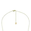 Merrit Classic Mother-of-Pearl guldfärgat rostfritt stål hänge halsband