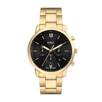 Neutra Chronograph guldfärgad rostfri stålklocka