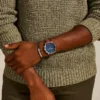 Neutra Chronograph Luggage läderklocka och armbandsset
