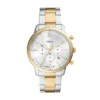 Neutra Chronograph tvåfärgad rostfri stålklocka Neutra Chronograph tvåfärgad rostfri stålklocka