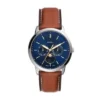 Neutra Moonphase multifunktionsklocka i brunt läder Neutra Moonphase multifunktionsklocka i brunt läder
