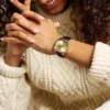 Nick Jonas x Fossil Machine Luxe trevisare svart krokodilläderklocka Nick Jonas x Fossil Machine Luxe trevisare svart krokodilläderklocka