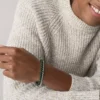 Presentuppsättning med armband i rostfritt stål och grön agat Presentuppsättning med armband i rostfritt stål och grön agat