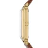 Raquel trevisare med datum, medelbrunt läderarmband Raquel trevisare med datum, medelbrunt läderarmband