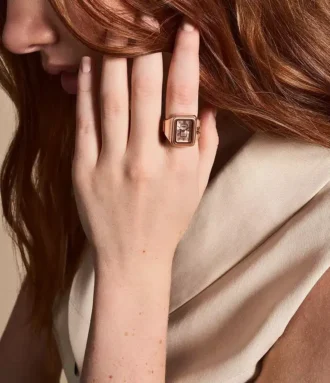 Raquel Watch Ring Tvåvisare Roséguldfärgat rostfritt stål Raquel Watch Ring Tvåvisare Roséguldfärgat rostfritt stål