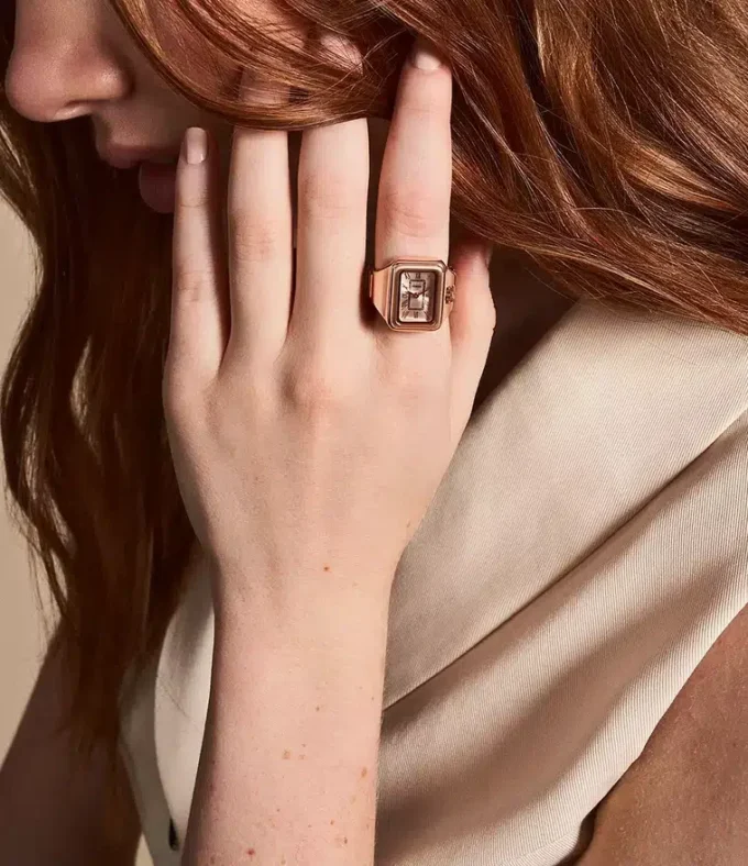 Raquel Watch Ring Tvåvisare Roséguldfärgat rostfritt stål Raquel Watch Ring Tvåvisare Roséguldfärgat rostfritt stål