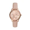 Rye multifunktionell rosa läderklocka Rye multifunktionell rosa läderklocka