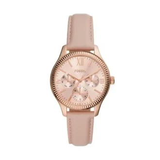 Rye multifunktionell rosa läderklocka Rye multifunktionell rosa läderklocka