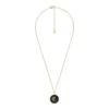 Scorpio Sutton Zodiac guldfärgat rostfritt stål svart sandsten hänge halsband Scorpio Sutton Zodiac guldfärgat rostfritt stål svart sandsten hänge halsband